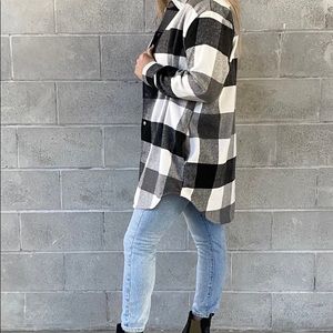 NWT RD Style Small plaid Shacket